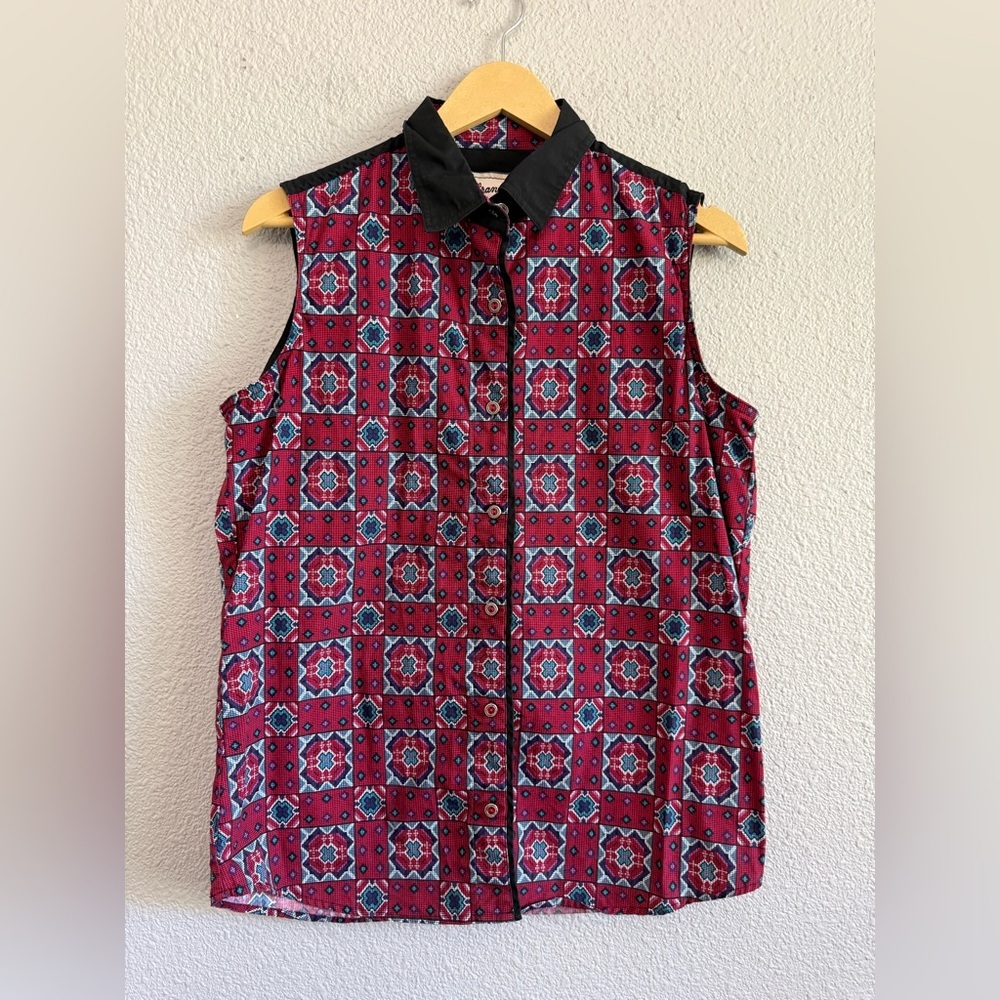 Vintage Wrangler Western Wear‎ for Women  Sleeveless Top Southwestern Geometric